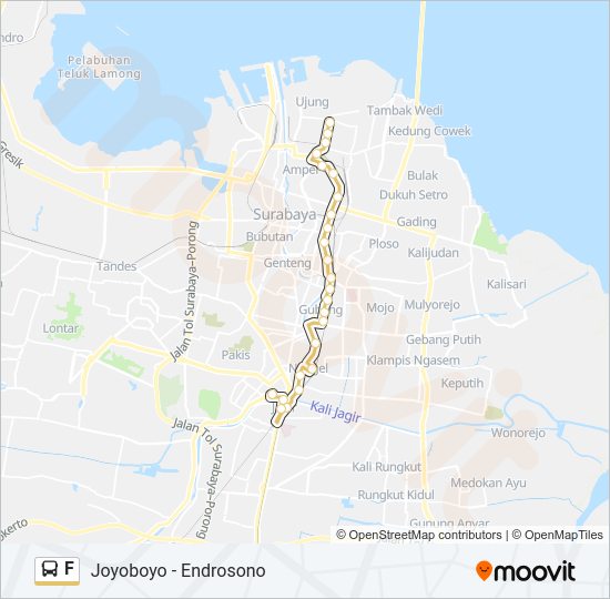 F bus Line Map