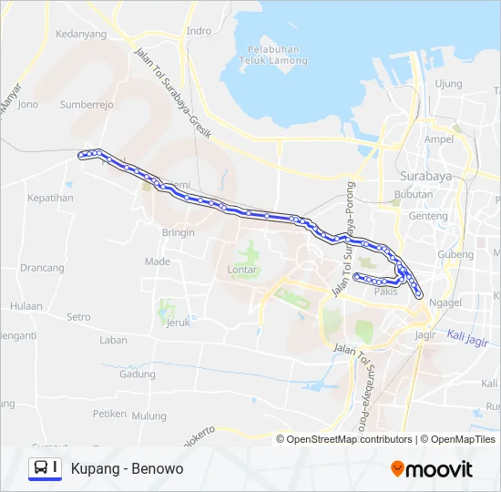 I Bus Line Map