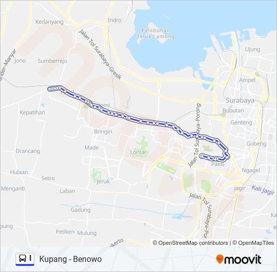 I bus Line Map