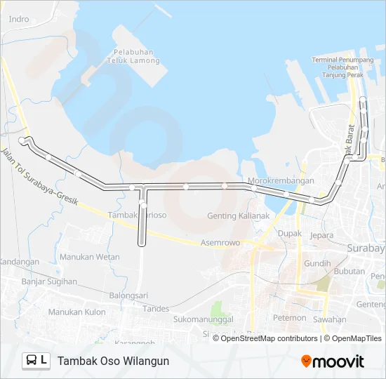L Bus Line Map