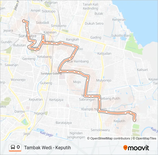 O Bus Line Map