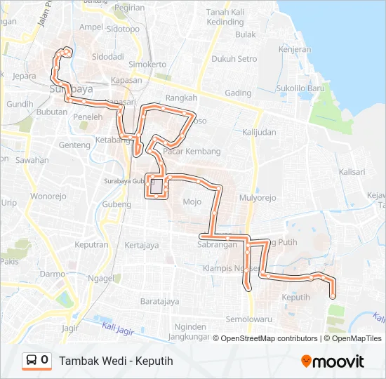 O Bus Line Map