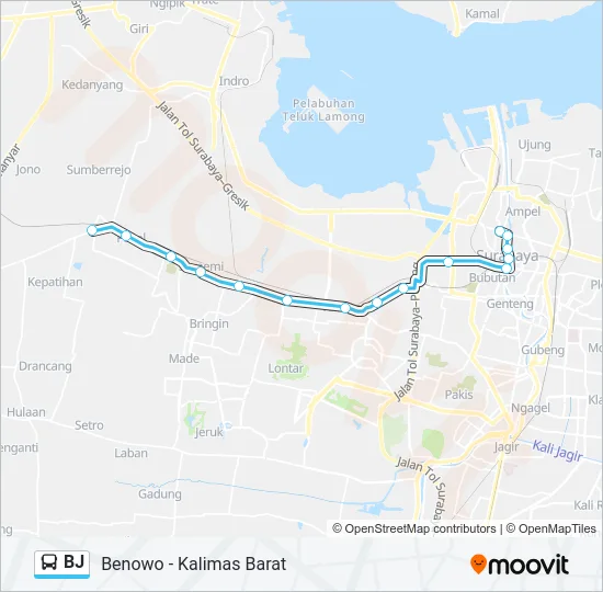 BJ Bus Line Map