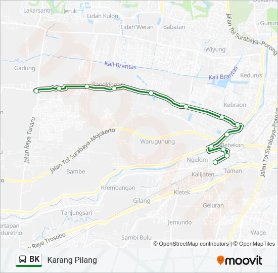 BK Bus Line Map