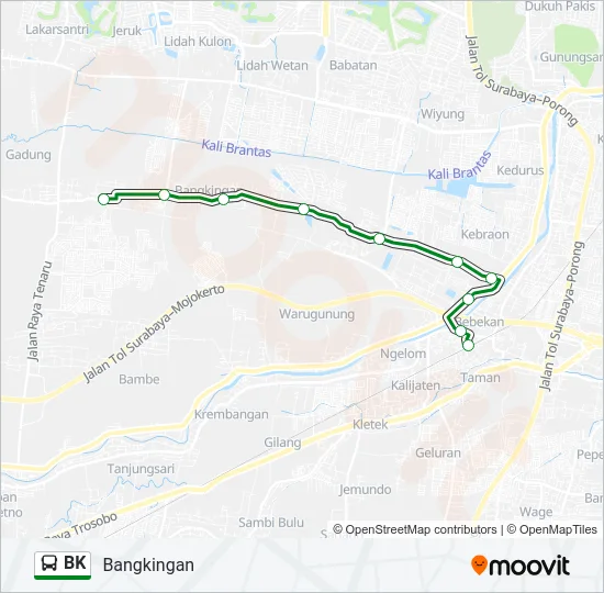 BK Bus Line Map