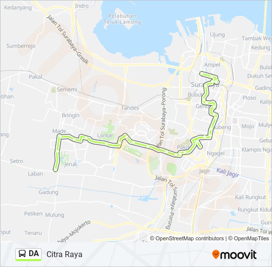 DA bus Line Map