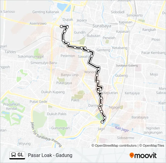 GL Bus Line Map