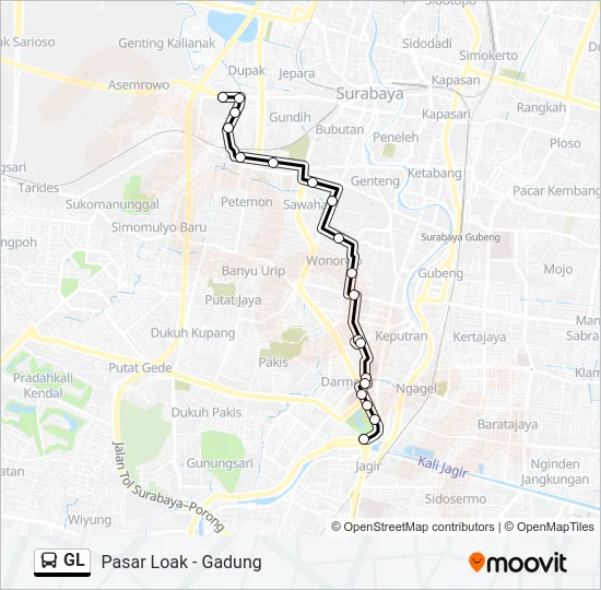 GL Bus Line Map