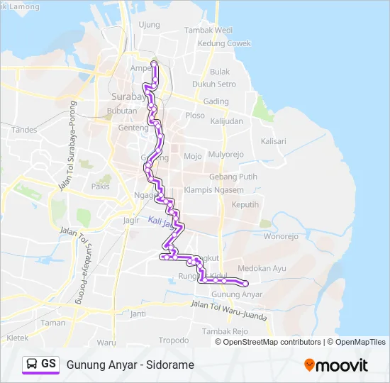 GS Bus Line Map