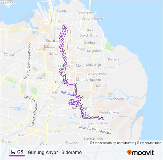 GS bus Line Map