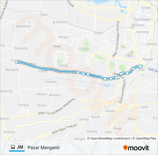 JM Bus Line Map