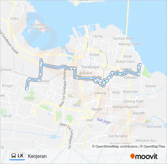 LK Bus Line Map