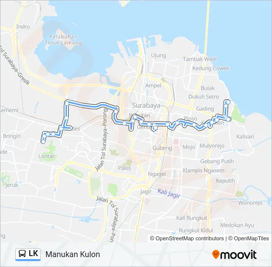 LK Bus Line Map