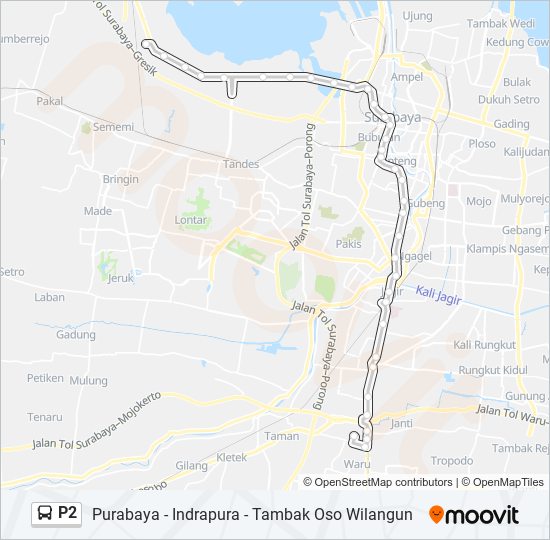 P2 bus Line Map