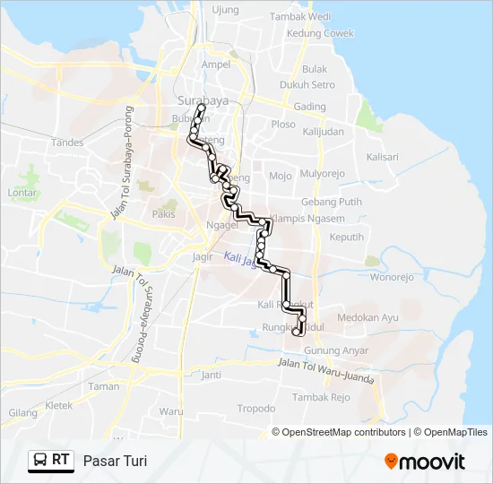 RT Bus Line Map