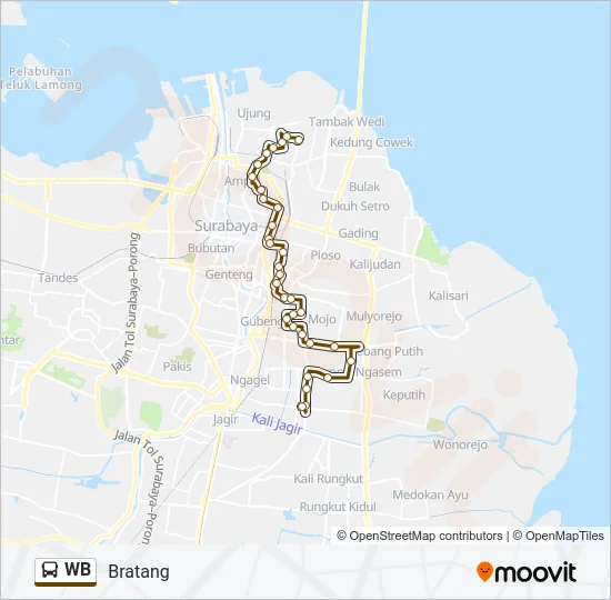 WB Bus Line Map