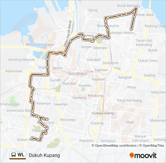 WL Bus Line Map