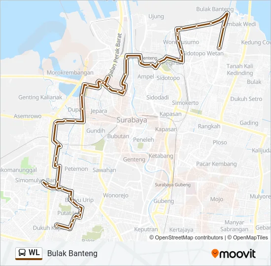 WL Bus Line Map