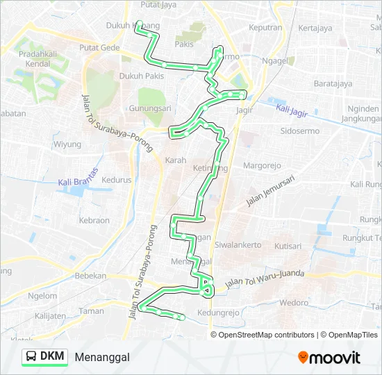 DKM Bus Line Map