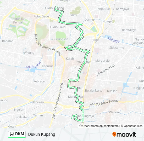 DKM Bus Line Map