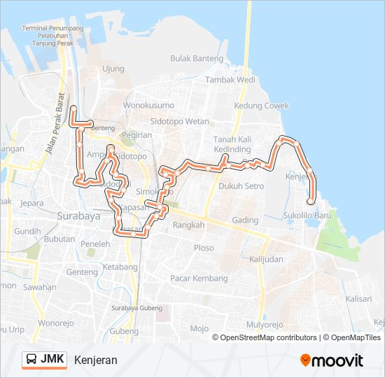 JMK bus Line Map