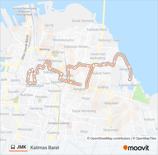 JMK bus Line Map