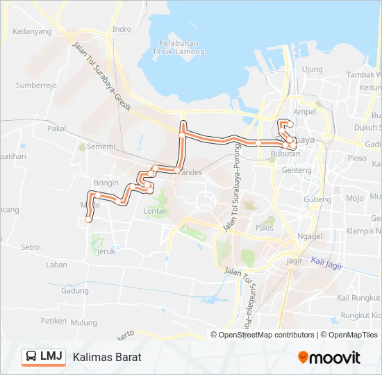 LMJ Bus Line Map