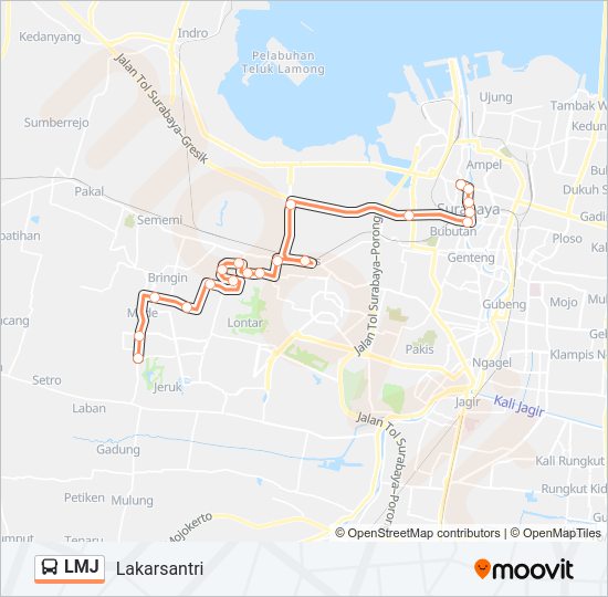 LMJ Bus Line Map