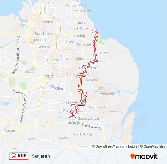 RBK bus Line Map