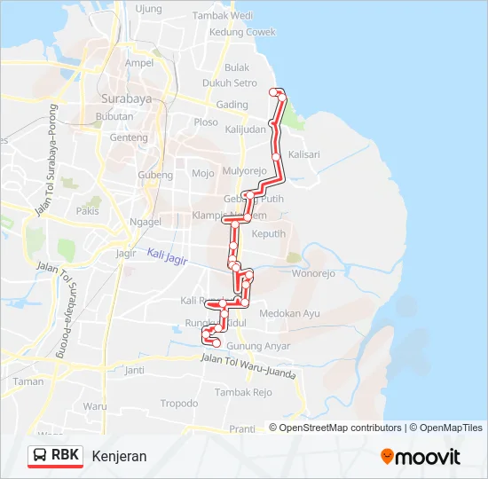 RBK Bus Line Map