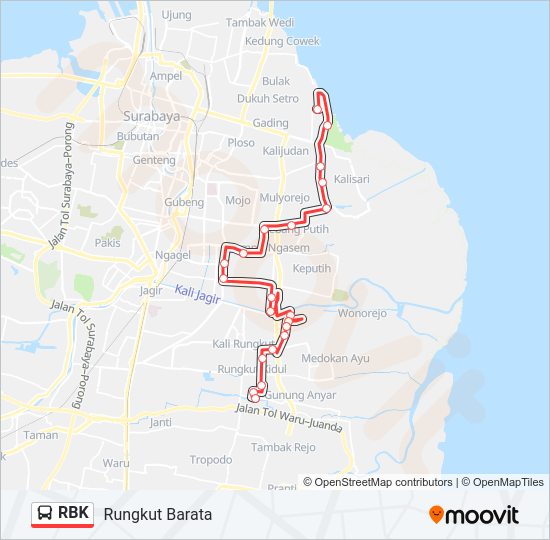 RBK Bus Line Map