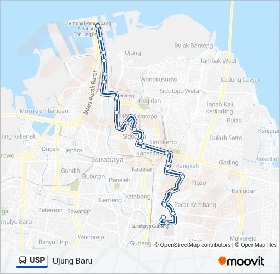 USP Bus Line Map