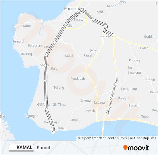 KAMAL bus Line Map