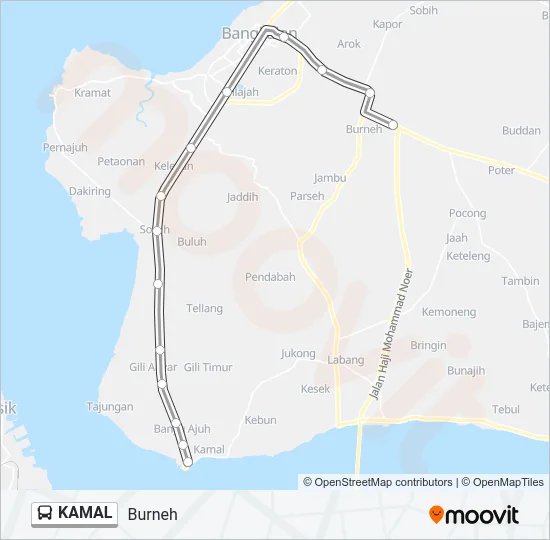 KAMAL Bus Line Map