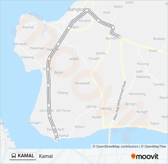 KAMAL Bus Line Map