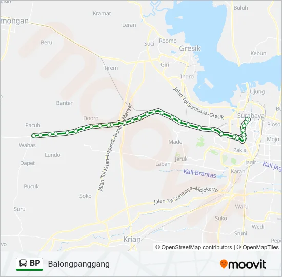 BP Bus Line Map