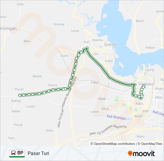 BP bus Line Map