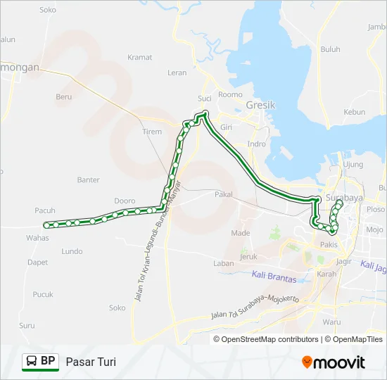 BP Bus Line Map