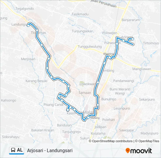 AL Bus Line Map
