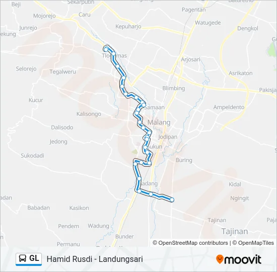 GL Bus Line Map