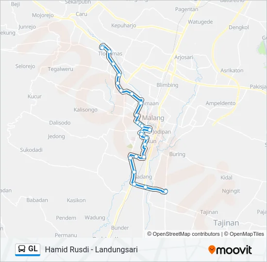GL Bus Line Map