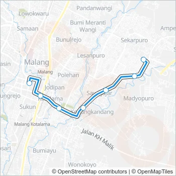 MK Bus Line Map