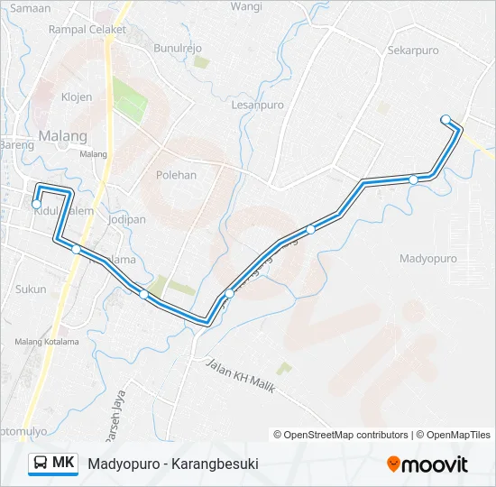 MK Bus Line Map