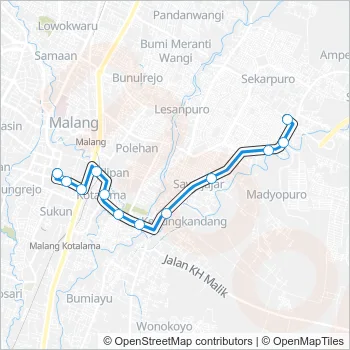 MK Bus Line Map
