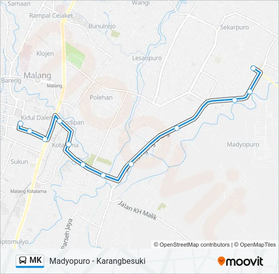 MK Bus Line Map