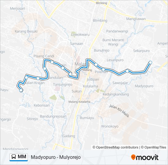 MM bus Line Map