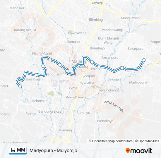 MM Bus Line Map