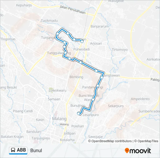 ABB Bus Line Map