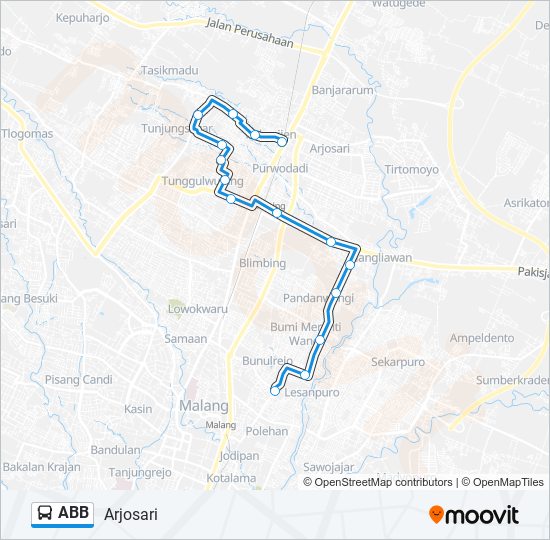 ABB bus Line Map