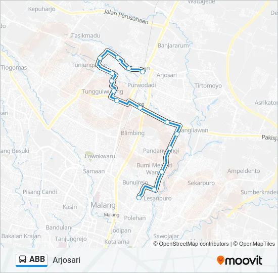 ABB Bus Line Map